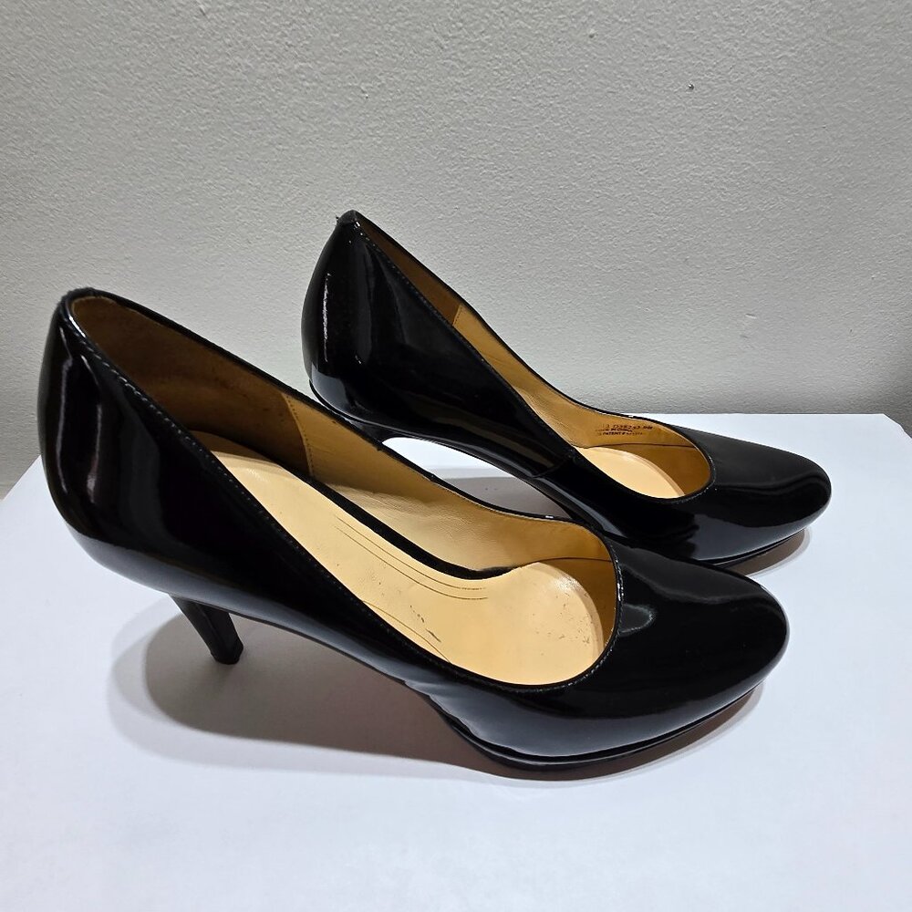 Women's Nike Air/Cole Haan Black Patent Leather Heels - Size 9B